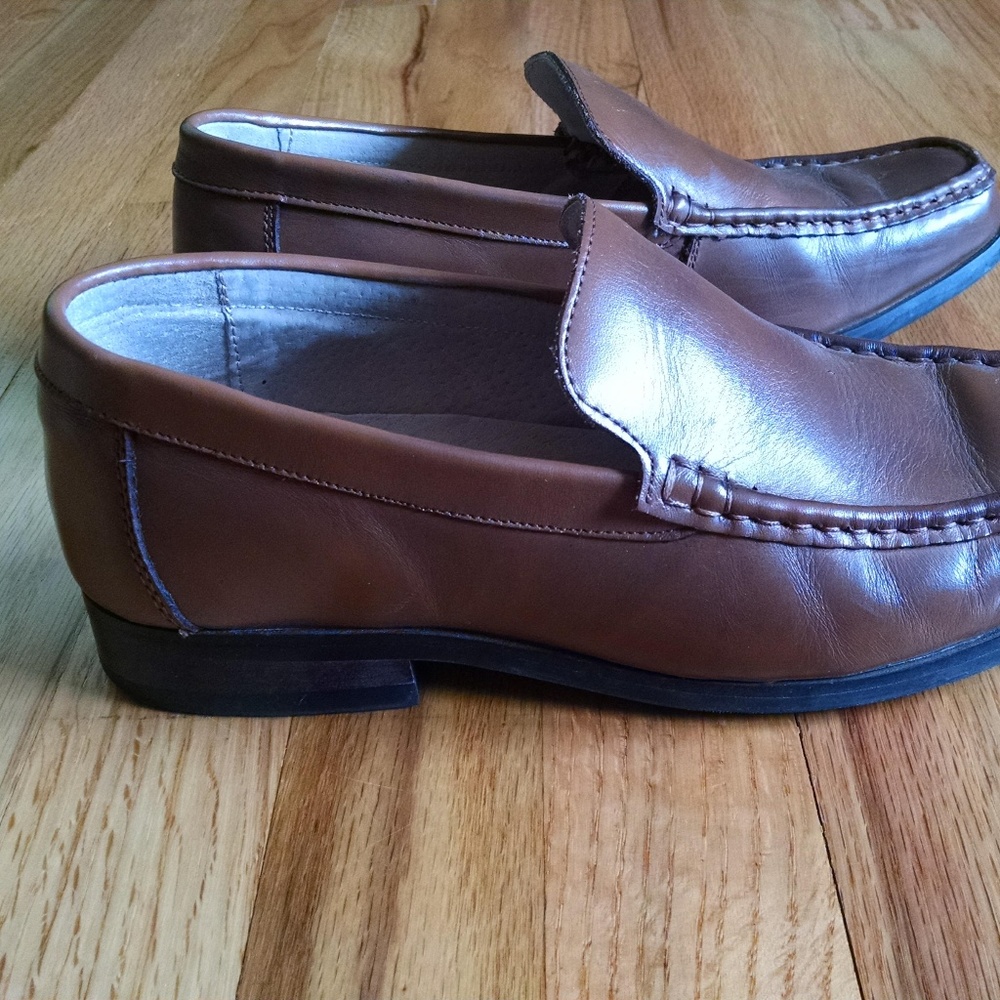 Men's Bass brown loafers size 7.5M - Picture 2 of 7